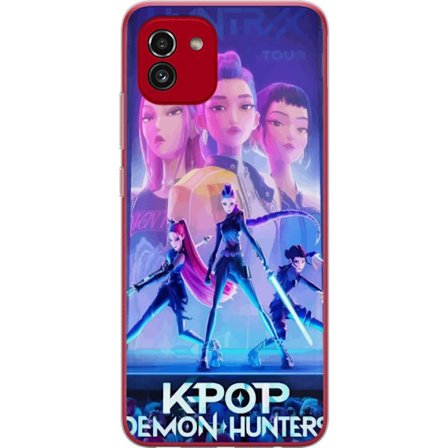 Kompatibel Mobilcover til Samsung Samsung Galaxy A03 Trendy KPop Demon Hunters dukke figur