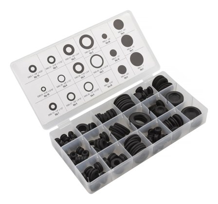 PELA 508689 Verktygssats gummigenomföringsats, 125 delar, Infästning