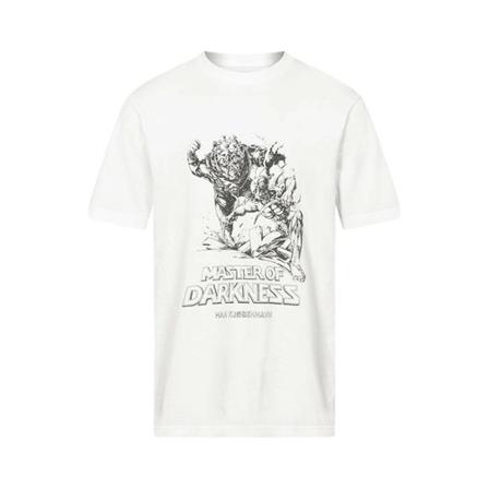 Han Kjøbenhavn, Koszulka męska Artwork Short Sleeve Biały, Mężczyzna, Rozmiar: M