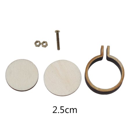 DIY Trä för Korsstygn Båge Mini Ring Broderi Cirkel Sömnad Kit Ram Cr