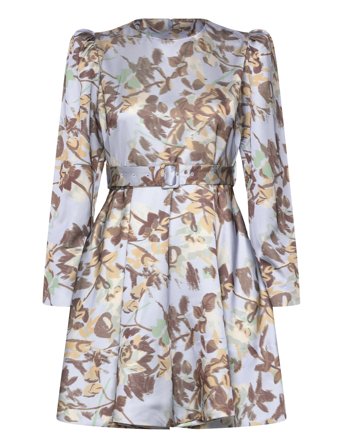 by Ti Mo | Tailored Satin Belt Dress | L