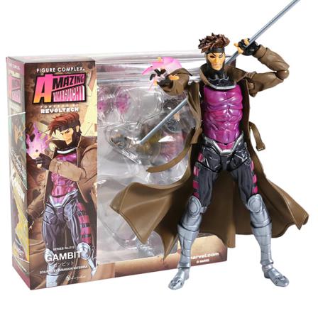 X-men Yamaguchi Revoltech Gambit Pvc Figurleksaker