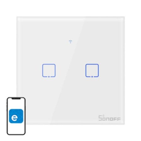 Smart Switch WiFi Sonoff T0 EU TX (2-kanals)