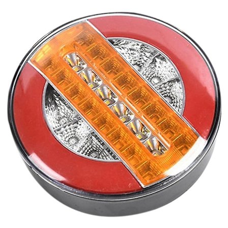 4 tommer trailer dynamisk baglygte 24v LED lastbil bremselys LED rund
