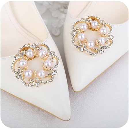 2 kpl Naisten Helmi Kenkäklipsit Pyöreät Kristallikenkäsoljet Muodikkaat Irrotettavat Kenkäkoristeet Koristeelliset Strassikenkäklipsit Asusteet 