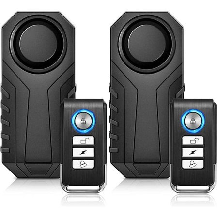 Cykel larmsystem 2-pack, 113dB högt trådlöst stöldskydd cykel motorcykel KLB