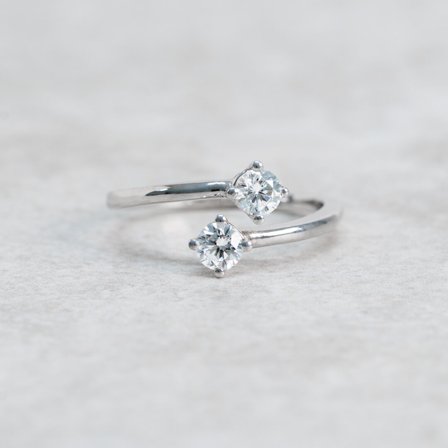 Förlovningsring Havsnarv, 18K vitguld - Förlovning- och vigselringar