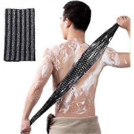 Ekstra Lang Eksfolierende Rygbørste, 100x25 cm Magisk Rygbørste til Brusebad, Rygvasker til Brusebad, Badeklud til Kropsrensning{REN}
