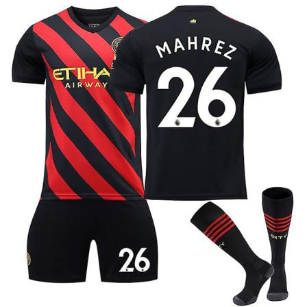 22-23 Manchester City Udebanetrøje Riyad Mahrez Fodboldtrøje 28