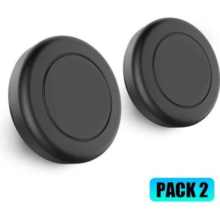 Pakke-2 Universal magnetisk biltelefonholder Magnetbil - Sort Svart