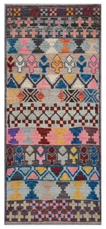 Moroccan Berber - Afghanistan Hand Knotted 82X194 Runner Rug Afghanistan