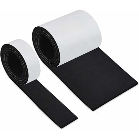 Selvklæbende filt til møbler, skridsikre filtstolspuder 2 ruller(10010cm+1002cm)Gratis skæring af enhver størrelse Sort klæbende filtbeskyttelse T