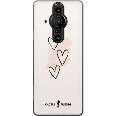 Yhteensopiva Puhelinkuori Sony Sony Xperia Pro-I Cactus and Friends - Soft Romance Sketch