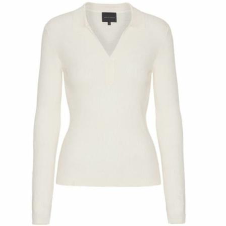 Birgitte Herskind polo knit Hvid, Dame Striktrøjer