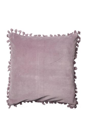 Cushion Cover Velvet Cotton W Fringe Home Textiles Cushions & Blankets Cushion Covers Lila C'est Bon