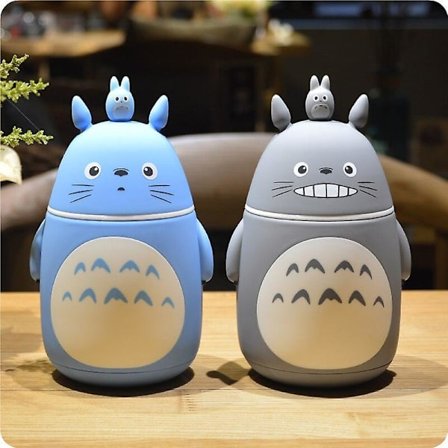 248 ml 304 Rustfrit Stål Tegneserie Totoro Bærbar Termosflaske Anime Termoskop og Kande Glas Vakuumflasker Flaske Termoser (FMY)