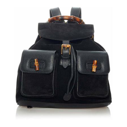 Gucci Vintage Rugzaks , Zwart , Dames , Maat: ONE Size Vintage Tassen