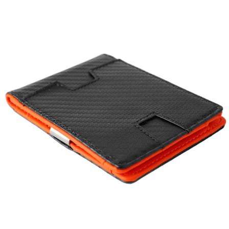 Tynn PU-skinnlommebok Herre Fasjonabel Elegant Sedler Kortholder Veske for kontorarbeid Reise Svart Gratis str.