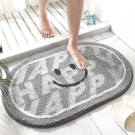 Bade Måtte Skridsikker Absorberende Brusebad Badeværelse Tæppe Hjem Døråbning