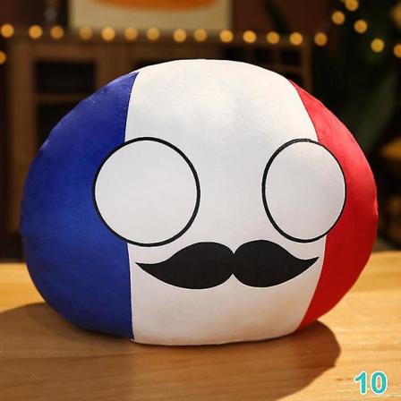 10cm Landkugle Pludsedukke Polenkugle Vedhæng Landkugle Fyldt Børnedukke rqbest France