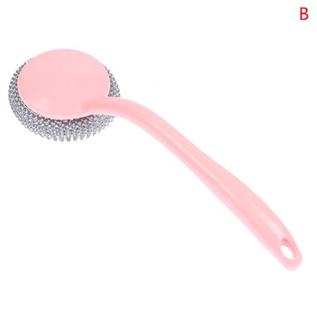 Metallipalloharja kahvalla Pannun puhdistusharja Astian kahvan pesu