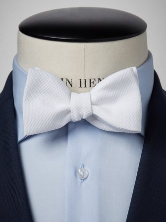 John Henric Men's Weiße Formelle Fliege Size Self-tied