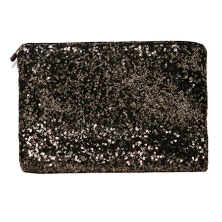 Taske Pailletter Fest håndtaske/pung Sort