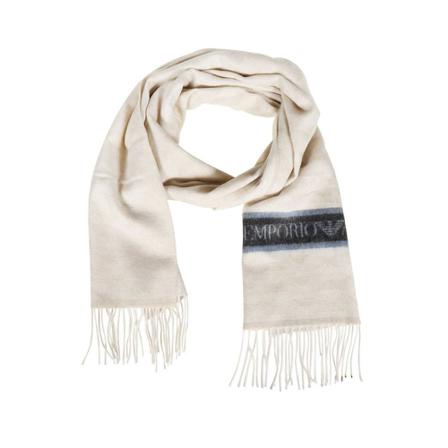 Emporio Armani, Scarf Beige, Dames, Maat:ONE Size,alpaca