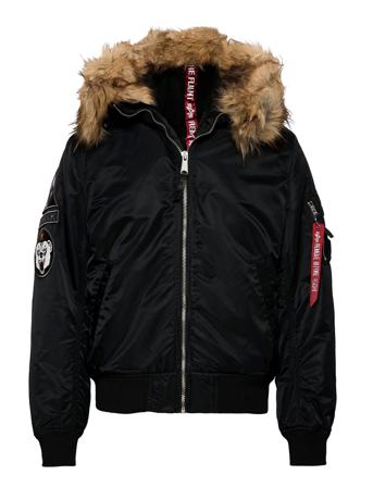 Ma-1 Hooded Arctic Bomberjakke Jakke Sort Alpha Industries