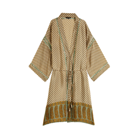 Rituals Jaypur Saree Kimono Morgonrockar Unisex Grön ONESIZE
