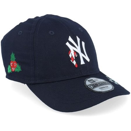 New Era - MLB Blå adjustable Keps - Kids New York Yankees Icon 9FORTY Navy/White Adjustable @ Hatstore