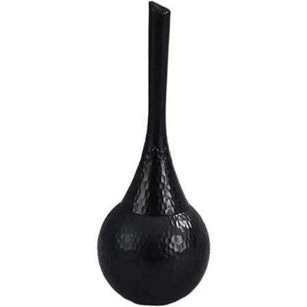 Toilebørstesæt Udskiftelige bløde nylonbørster Langt håndtag til WC Badeværelsestilbehør Rengøringsværktøj sort