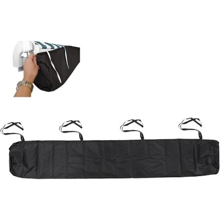 Støvtett markisebeskytter, solskjerm markisebeskytter markisebeskyttelsespose, med snøring, for utendørs hagepatio (størrelse: 3,5 M, farge: svart)