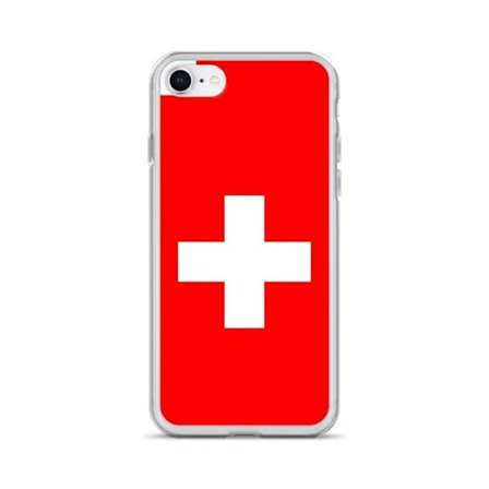 iPhone coque - iPhone SE 2020 - Schweiz flag - Blød - Multifarvet - Vertikal