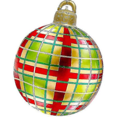 Stor jule PVC oppustelig dekoreret bold, jule oppustelige udendørsdekorationer-MXBC Q3