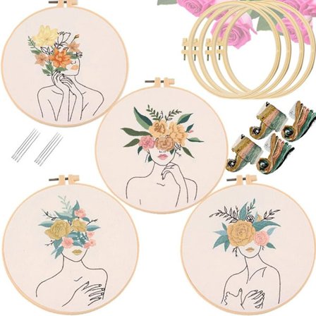 Okkapiirros DIY Materiaalipaketti Kirjontasarja