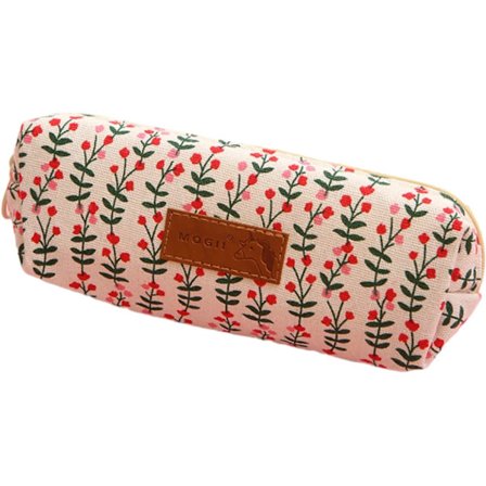 Pennal for barn og voksne, oppbevaringspose for kontor, myntpose, pennal-blomst, én størrelse