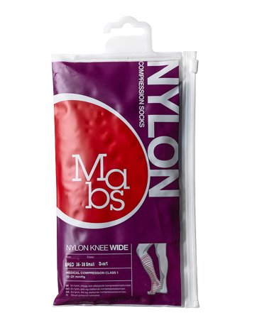 Mabs Nylon Knæstrømpe Wide Sort Sand S, Tøj & Bolig, Strømper, Knæstrømper