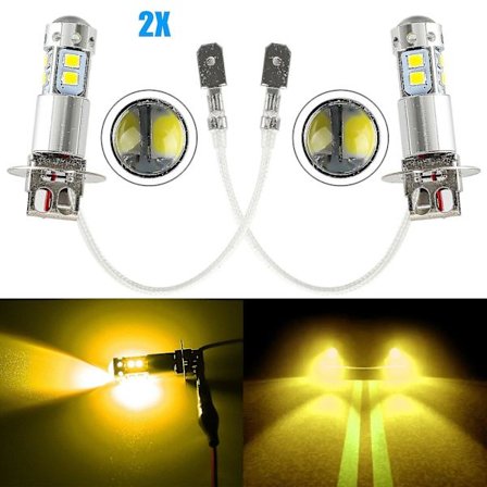 H3 100W Suurteho Cree Led 3000K Keltainen Sumuvalo Ajo Polttimo Drl