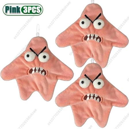 1-20 st Angry Starfish Hänge Dancing Bag Charm USB Laddningsbar Dansande Rolig Leksak Nyckelring Bilnyckelhänge Konstig Plyschleksak Pink-3PCS Abut 