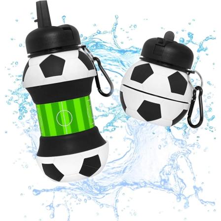 1 Kpl Silikoninen Urheiluvetopullo, Taittuva, BPA-vapaa, Raskas