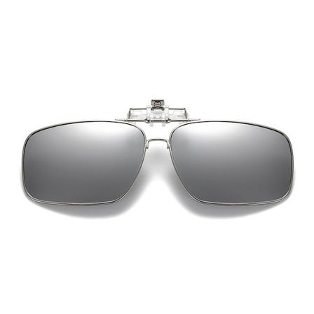 Flip Up Metal Clip-on solbriller Flip Up Silver