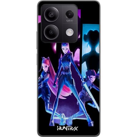 Kompatibelt Mobildeksel til Xiaomi Xiaomi Redmi Note 13 Pro Futuristisk jente gruppe illustrasjon med neonlys og sterke farger i sci-fi estetikk