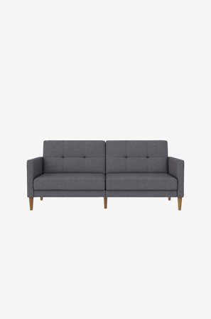 Dorel Home - Sofa 3 seters sovesofa Lilly - Grå - 3-seters sofaer - Fra Homeroom