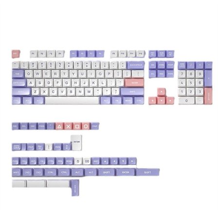 150 Tangenter Tangentbord PBT Double-Shot Keycaps DSA PBT Profil Keycaps för Cherry MX Switches Mekaniskt Gaming Tangentbord A