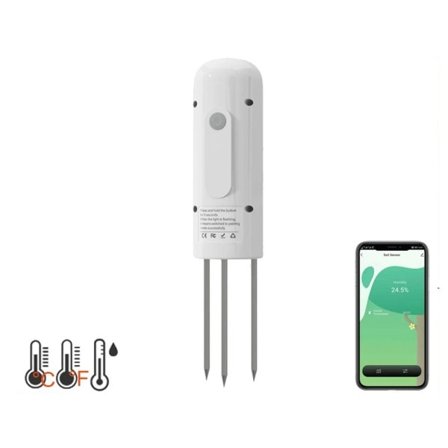 Smart jord testare temperatur och fuktighetsmätare vattentät termohygrometer