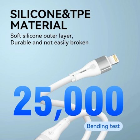 Wozinsky USB-C till Lightning kabel PD 27W 1m - Vit