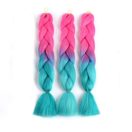 Gradient Smutsiga Flätor B41 Rosa-sjöblå*3 3st