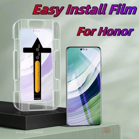 3-pack Enkel Installation HD Film Skärmskydd för Honor 400 Lite X9 X8a X8 5G X9b X7 5G X8 Pro X5b X10 5G X10 Max Härdat Glas