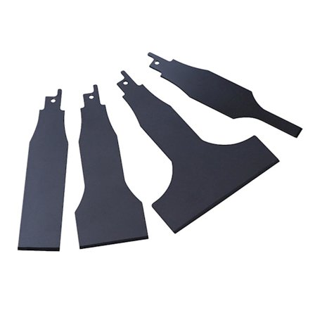 Skrapeblad for sag, skrapeverktøy for fjerning av mellomrom, fugemasse, flistilbehør, multifunksjonell 10 mm lim, 4-pakning - Snngv